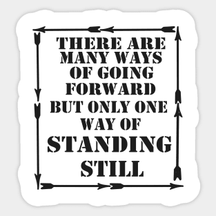 standing still Sticker